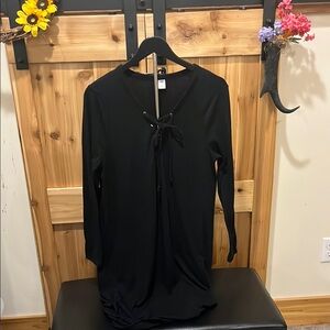 Old Navy Classic Black Long Sleeve Dress
